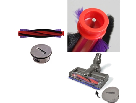 Para Dyson V6 Animal Fluffy Sv03 cepillo inalámbrico cepillo rodillo tapa final cubierta rodillo cepillo barra cepillo tapa final