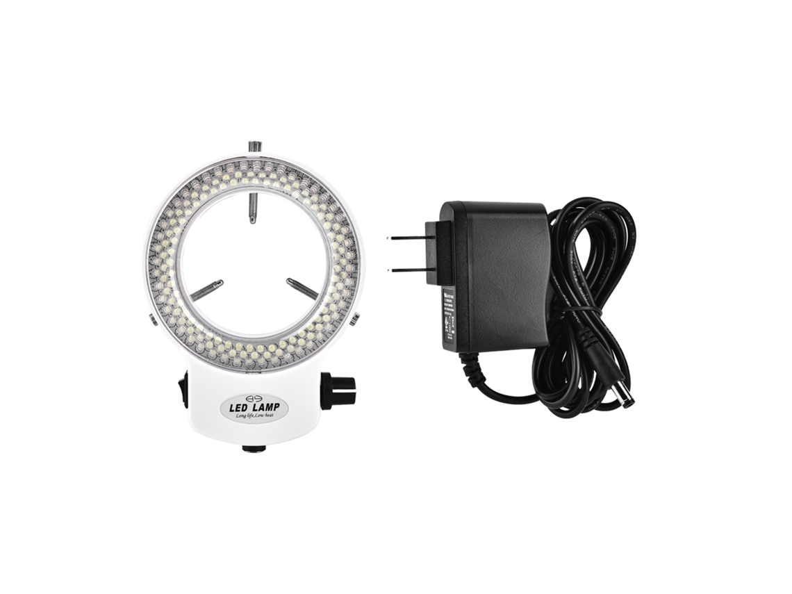 Anillo De Luz Led Con 144 Bombillas Y Brillo Ajustable Para Microscopios Y Cámaras (blanco)