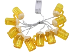 Luces Led A Pilas De 2 M, 10 Luces Decorativas Con Forma De Jarra De Cerveza Para Dormitorio Y Fiestas.