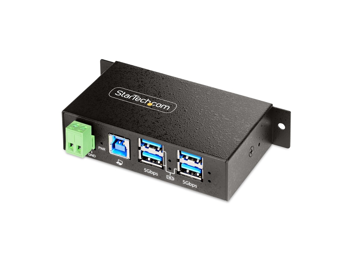 Startech.com 5g4aindrm Hub de interfaz USB A Hub USB 3.2 Gen 1 Tipo B 5000 Mbit/s Negro (3.1 Gen 1)