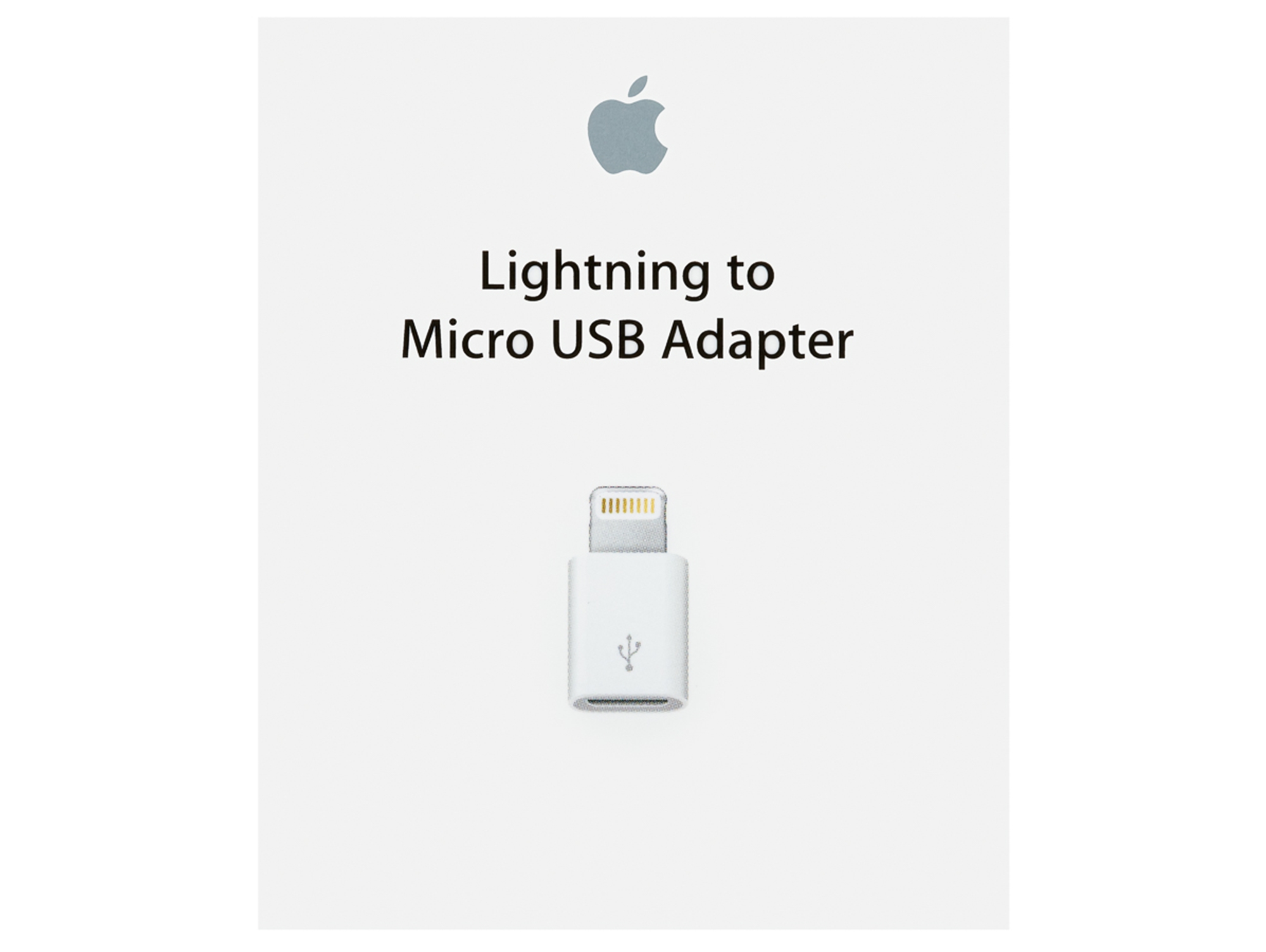 Adaptador Lightning - Micro Usb APPLE para iPhone 5