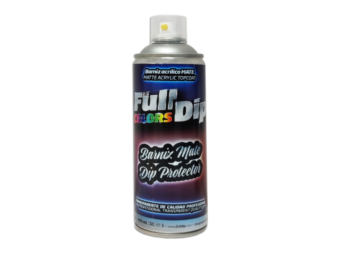 Pintura FULL DIP Barniz Acrilico Mate En Spray 400 Ml