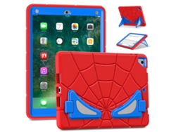 YUYSAN Funda para iPad 9.7/iPad 5th/6th Kids Cartoon Spider-Man PC Stand Funda de Silicona para Tableta Rojo y Negro