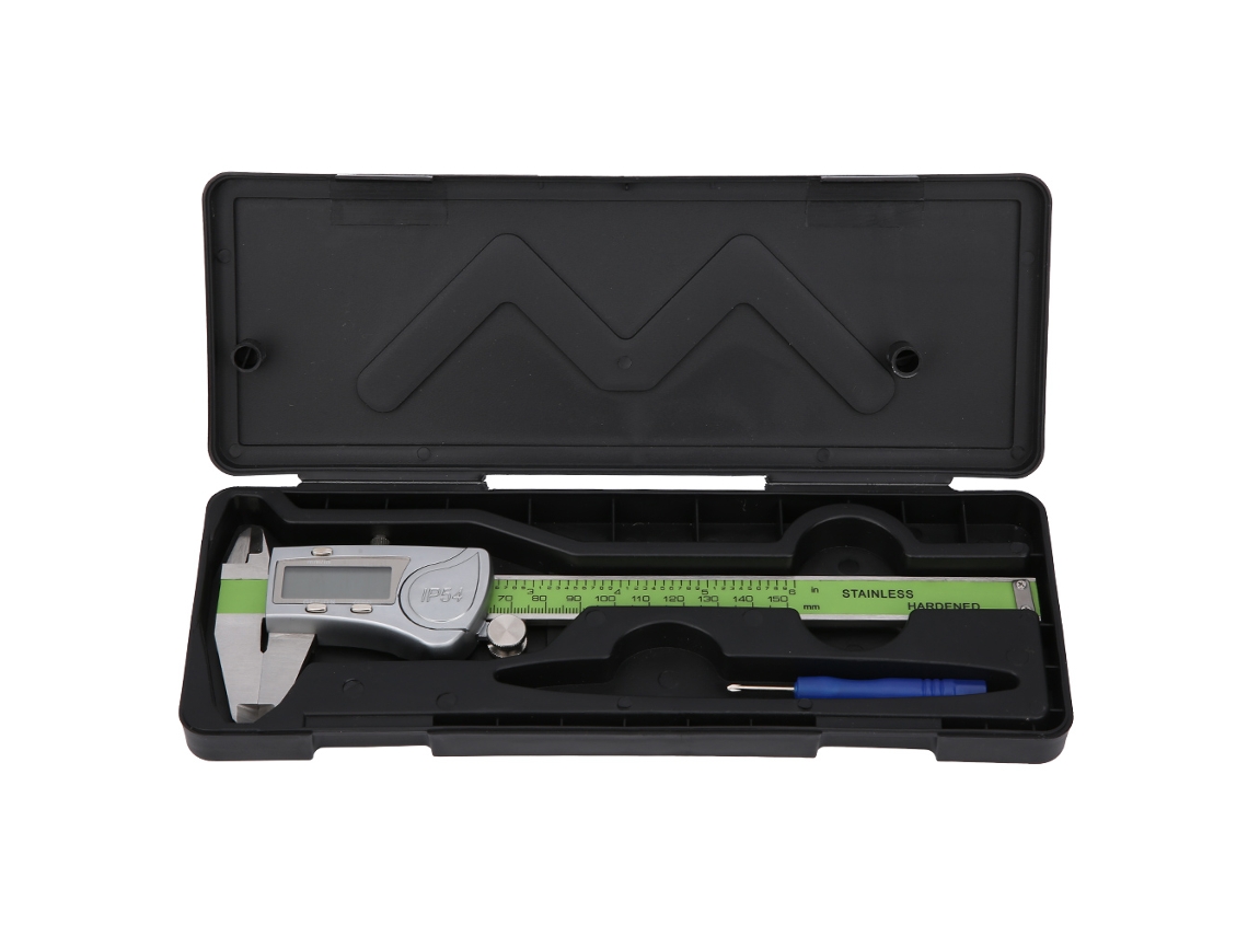 Calibrador Digital Ip54 De Acero Inoxidable, Medición Precisa De 0,01 Mm Y 150 Mm. Herramienta Electrónica.