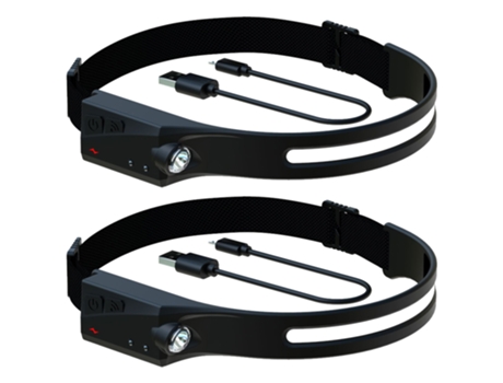 Linterna frontal LED recargable con estilo, linterna frontal de haz brillante de 230 para adultos