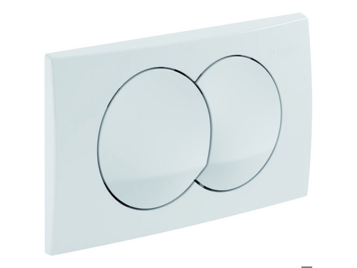 Placa de gatillo de doble toque Delta Blanco Alpino 115.100.11.5 GEBERIT