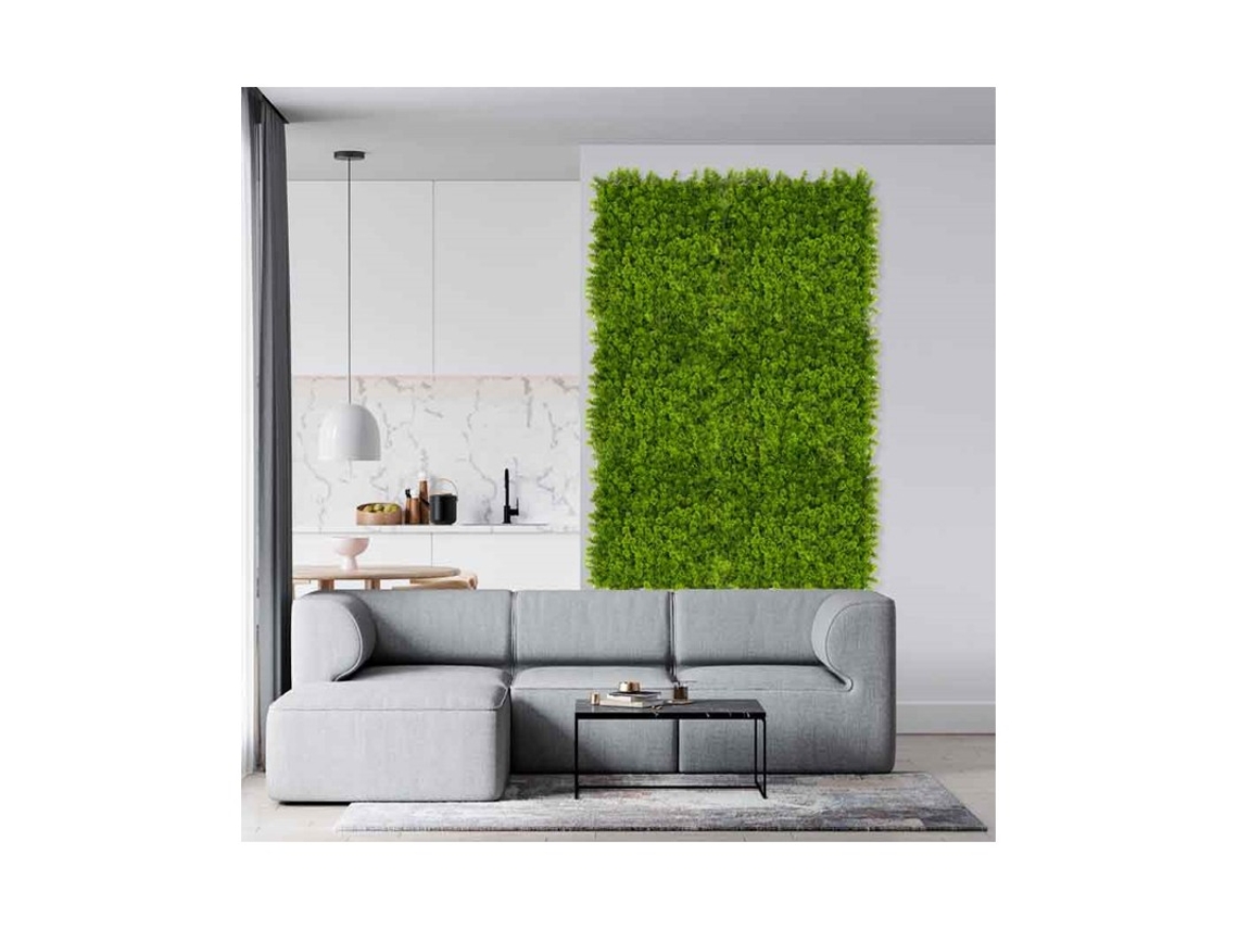 Pack 4 Jardin Vertical Silvestre 50x50 Cm | Planta Artificial | Decoración Pared Interior Exterior | Jardines Verticales Suinga