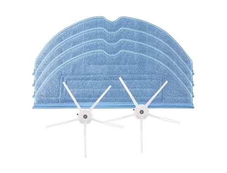 Fregonas de repuesto, paños de trapo, almohadillas de fregona, Cepillo Lateral para aspiradora limpiadora limpiamoquetas Roborock S7, accesorios