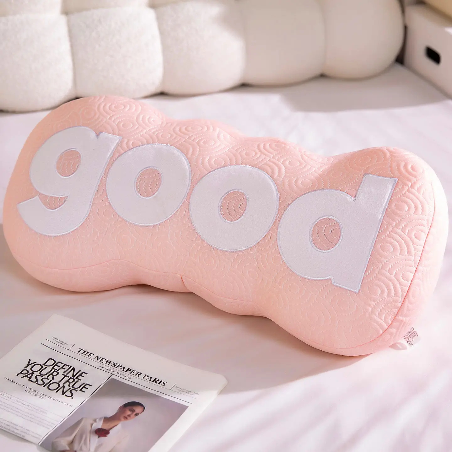 (rosa 65 Cm) Almohada/cojín De Sofá De Seda Helada Tamaño Adulto Good