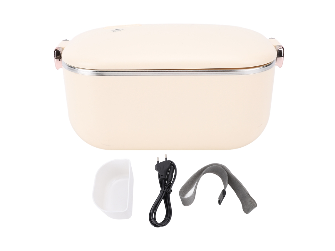 Caja Calentadora De Alimentos Eléctrica Portátil De Acero Inoxidable De 1 Litro, A Prueba De Fugas, 220 V (ue)