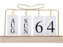 Calendario De Escritorio De Madera Con Luz, Delicado, Decoración Para El Hogar Hecha Por Uno Mismo.