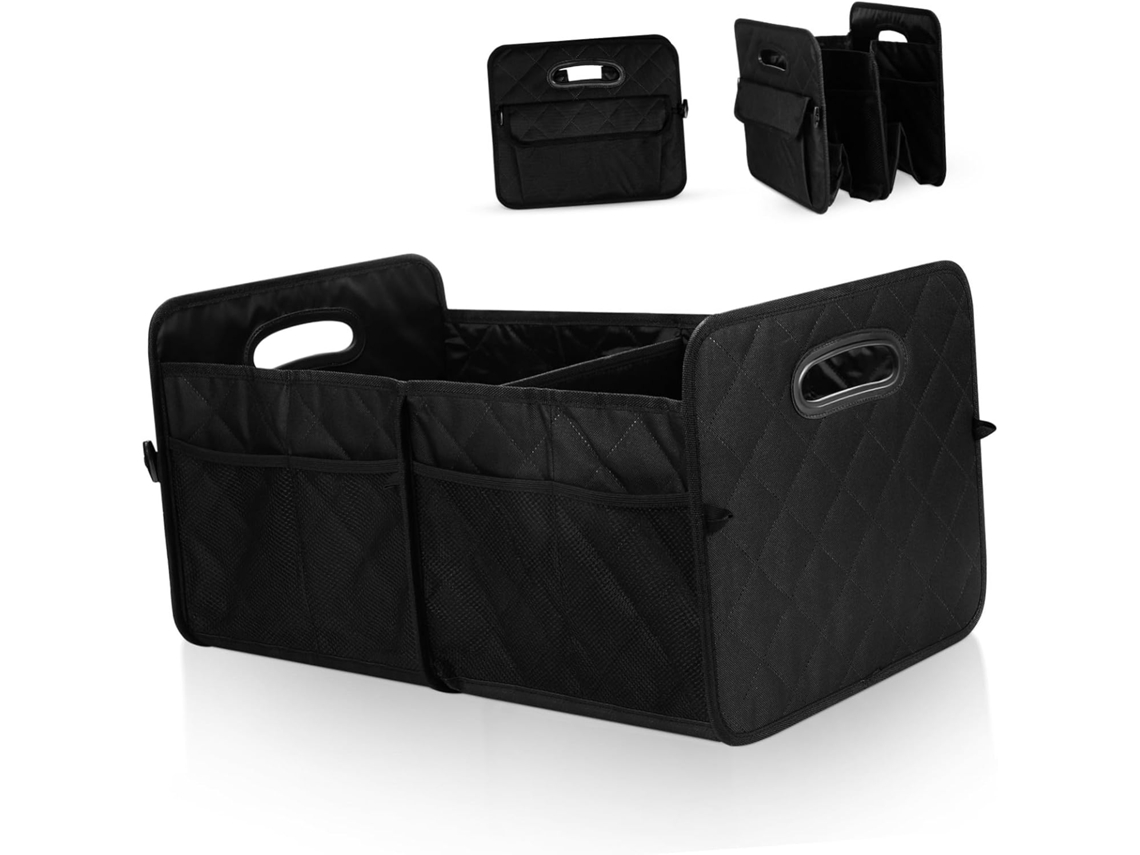 Organizador Plegable Y Espacioso Para Maletero De Coche Con Compartimentos Separados Para Almacenamiento Portátil.