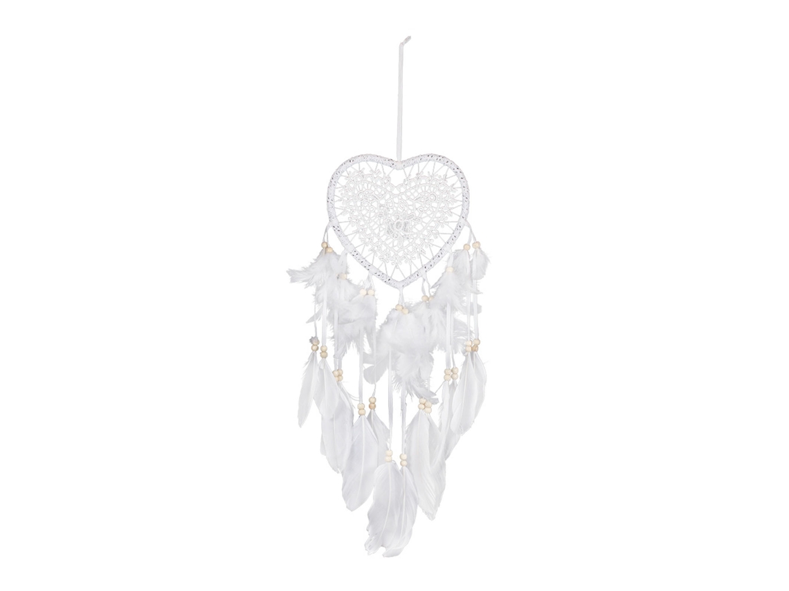 Atrapasueños Baok Corazón Vacío Macramé Tejido a Mano con Luz para Pared, Ventana, Coche, Hogar