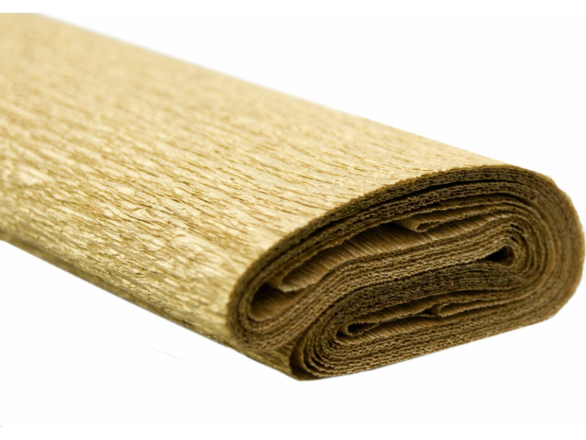 Papel Crepé WEROLA Matte (Dorado - 0,5 x 2,5 m)