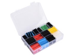 Kit De 580 Piezas De Tubos Termodesmenuzables Con Estuche De Almacenamiento Para Aislamiento Y Conexión Eléctrica.