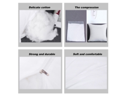 2026-foamily Almohada Insert Hipoalergénica Premium 45x45cm Relleno Poliéster Para Sofá Cama Decoración