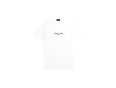 Camiseta FRED PERRY Bordada Blanco (L)