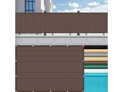 65 X 490 Cm, Pantalla Privacidad, Hdpe, Resistente Al Viento, Para Balcón, Jardín