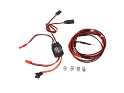 Controlador De Velocidad Eléctrico De 30 A Con Esc De Escobillas, Luces Led Y Freno Doble Para Coches Y Barcos Rc A Escala 1/16, 1/18 Y 1/24.