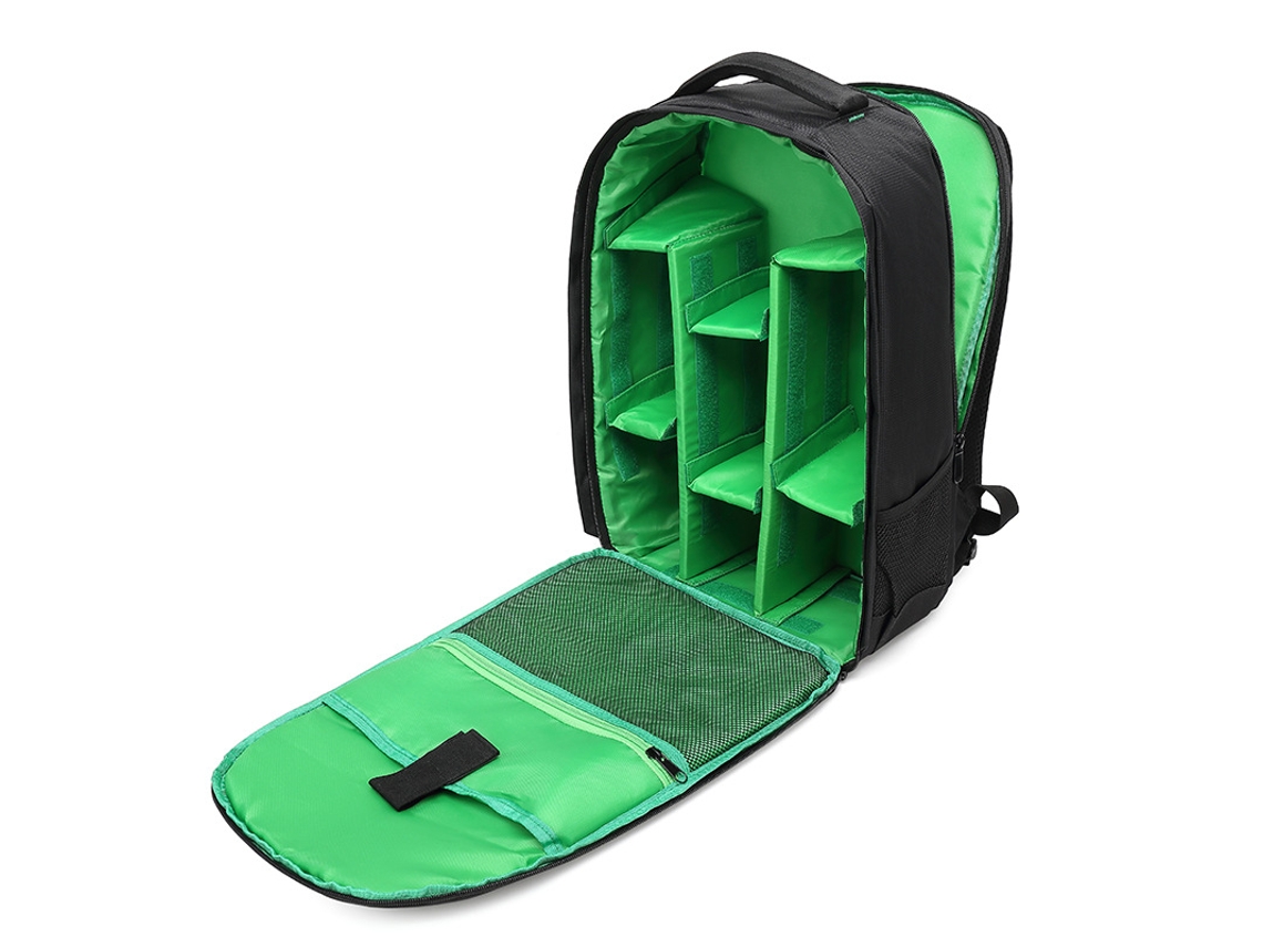 Mochila para cámara fotográfica multifuncional de gran capacidad e impermeable Cuich (verde)