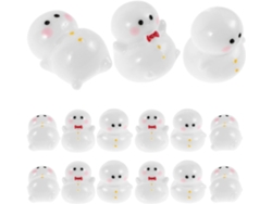 Figuras Miniatura Muñecos Nieve Resina 18 Piezas Decoración Invernal Surtido Creativo Navideña Versátil