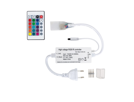 Controlador Neón LED 11 W/m RGB 220V AC 60 LED/m Semicircular 180º IP67 a Medida Corte cada 100 cm