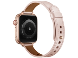 Pulsera para Xiaomi Watch 8/9/10, cuero genuino rosa XIAOMOYU