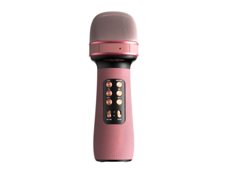 Micrófono TOPK Karaoke Rosa WSTER
