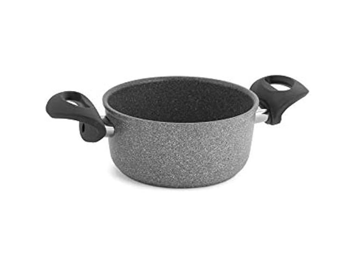 BALLARINI Sartén Savic Cortina Granitium Eco con 2 asas 16 cm antiadherente gris