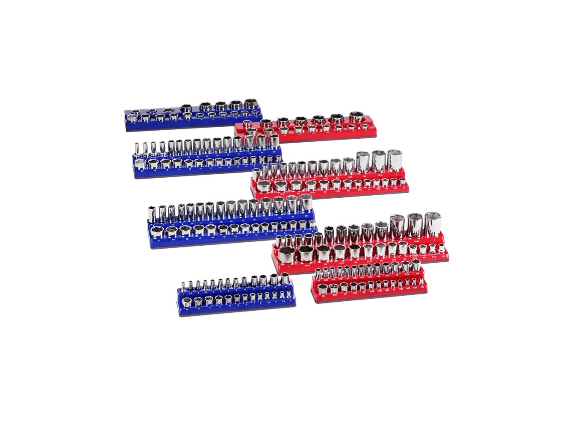Juego organizador de llaves y dados magnéticos de 8 piezas Tekmaquinas