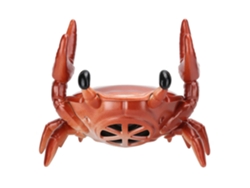 Soporte para teléfono móvil Yunzii 2 en 1, altavoz Bluetooth con forma de cangrejo y sonido envolvente de 360 ​​grados (rojo)