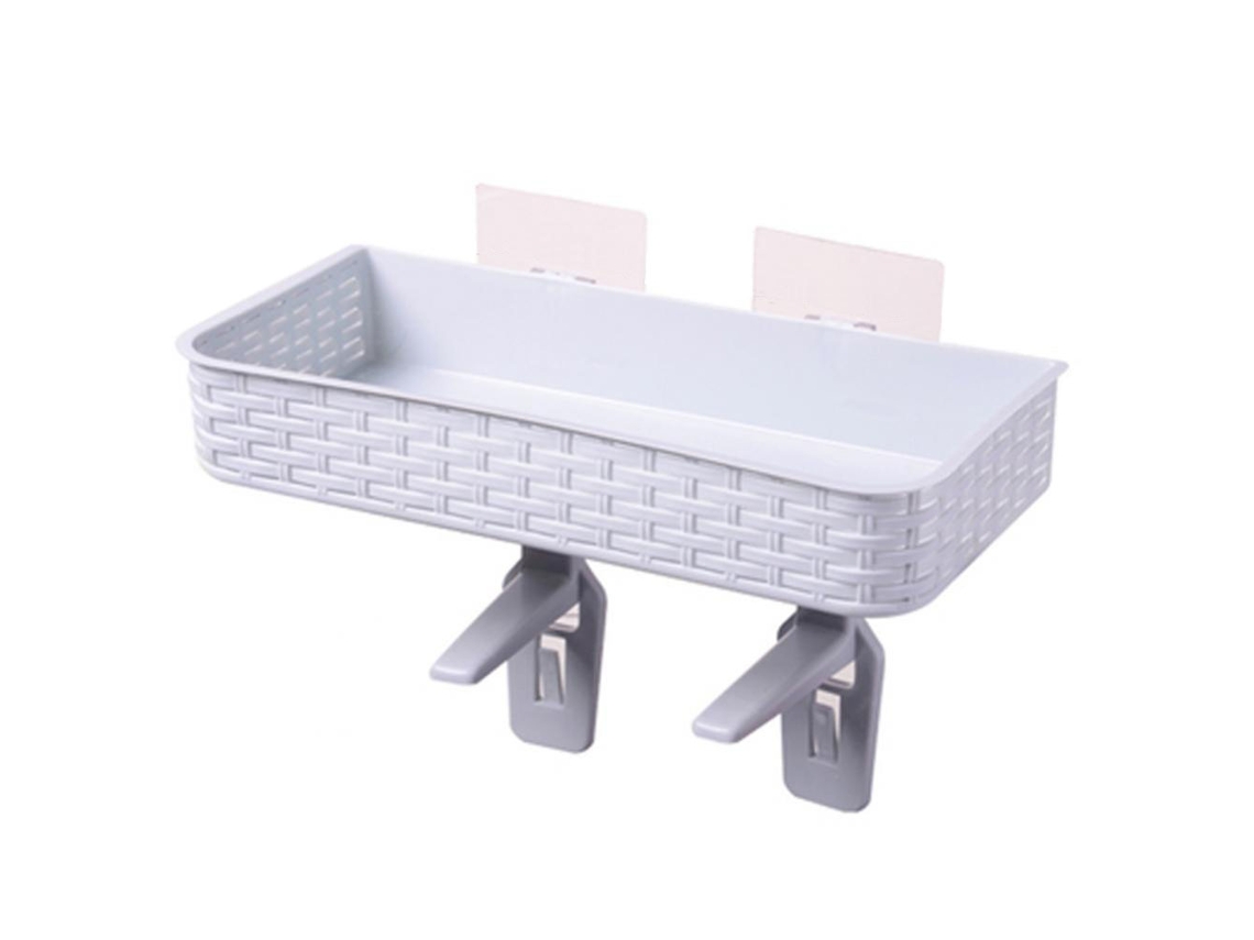 Estante para ducha de baño con estante azul