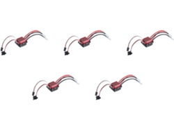 5 Controladores De Velocidad Esc Con Escobillas Impermeables De 60 A Y 1060 V Con Freno Para Coches Rc Crawler Axial Scx10 A Escala 1/10
