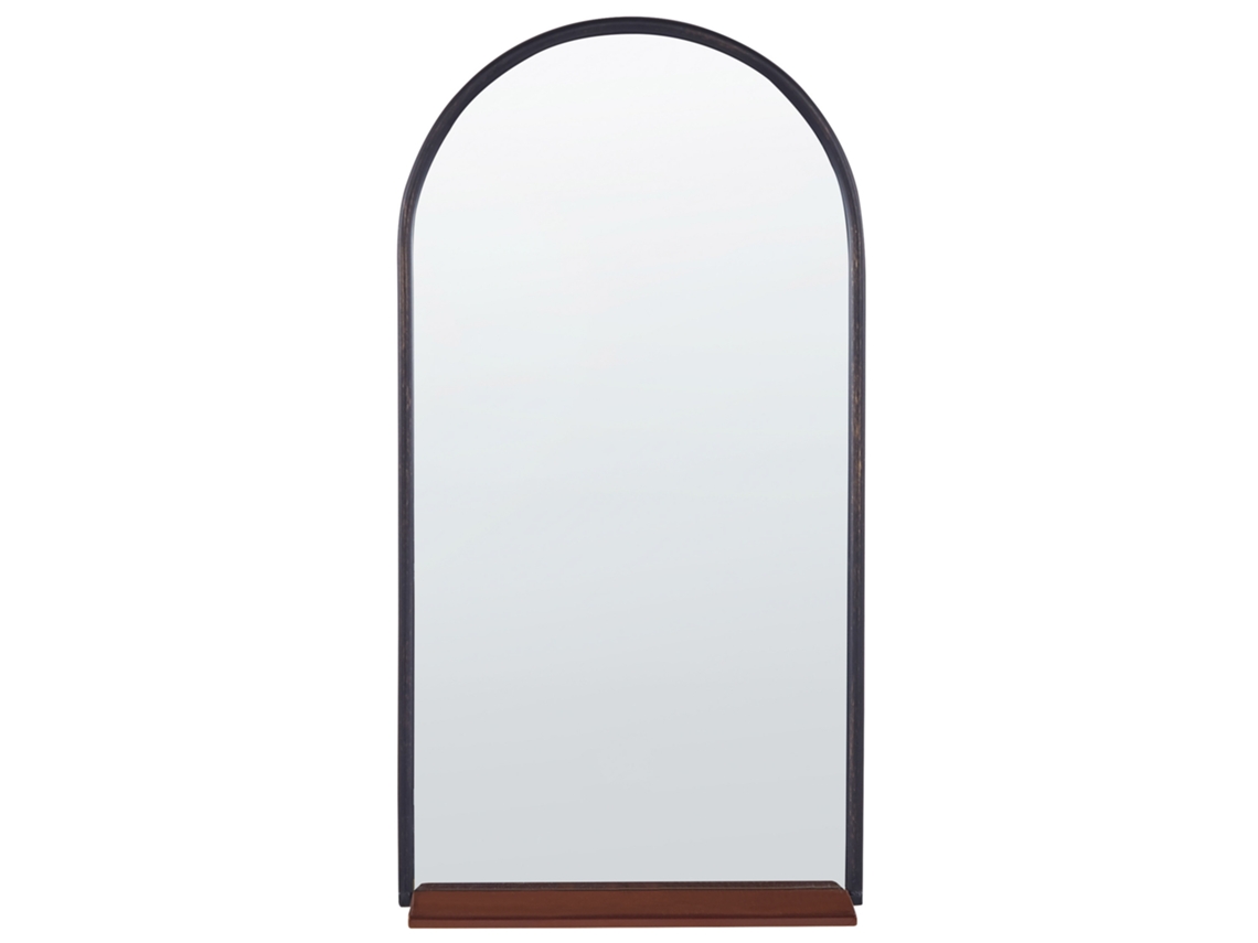 Espejo BELIANI Domme de MDF, Metal Plateado 40x2x67