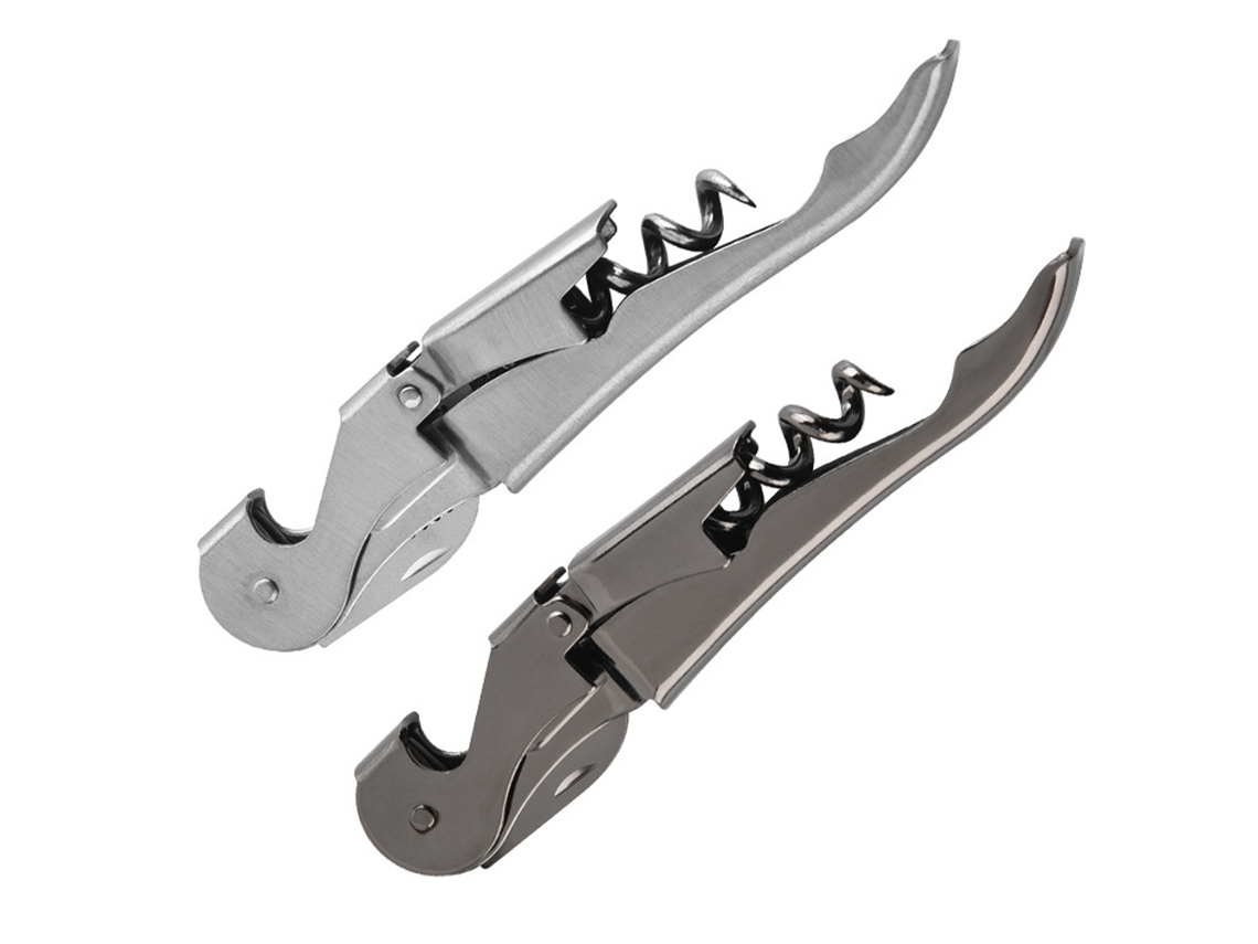 Sacacorchos de acero inoxidable 3 en 1 para vino y cerveza (juego de 2) Kofihety