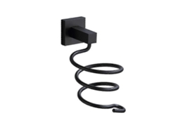 Soporte de pared de aluminio para secador de pelo GOKOCO (negro)