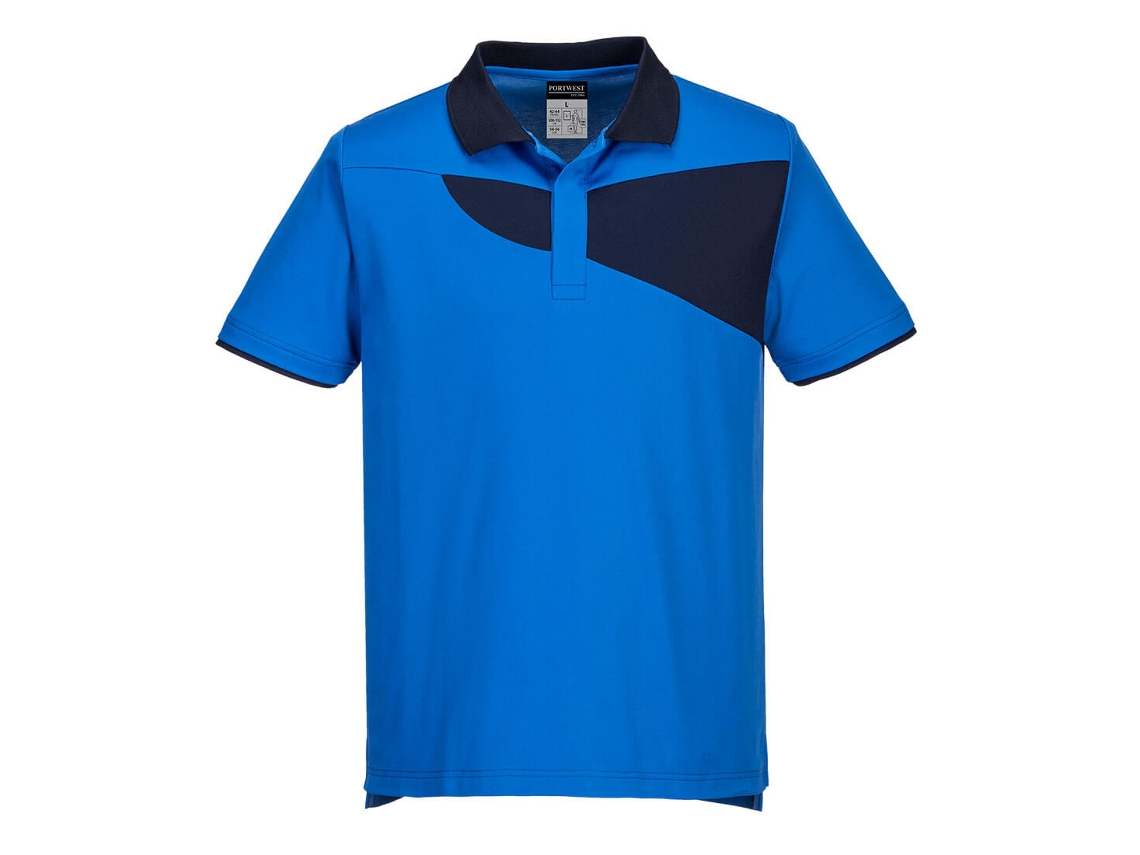 Polo de manga corta Portwest Pw2 Premium Comfort / Azul marino / L