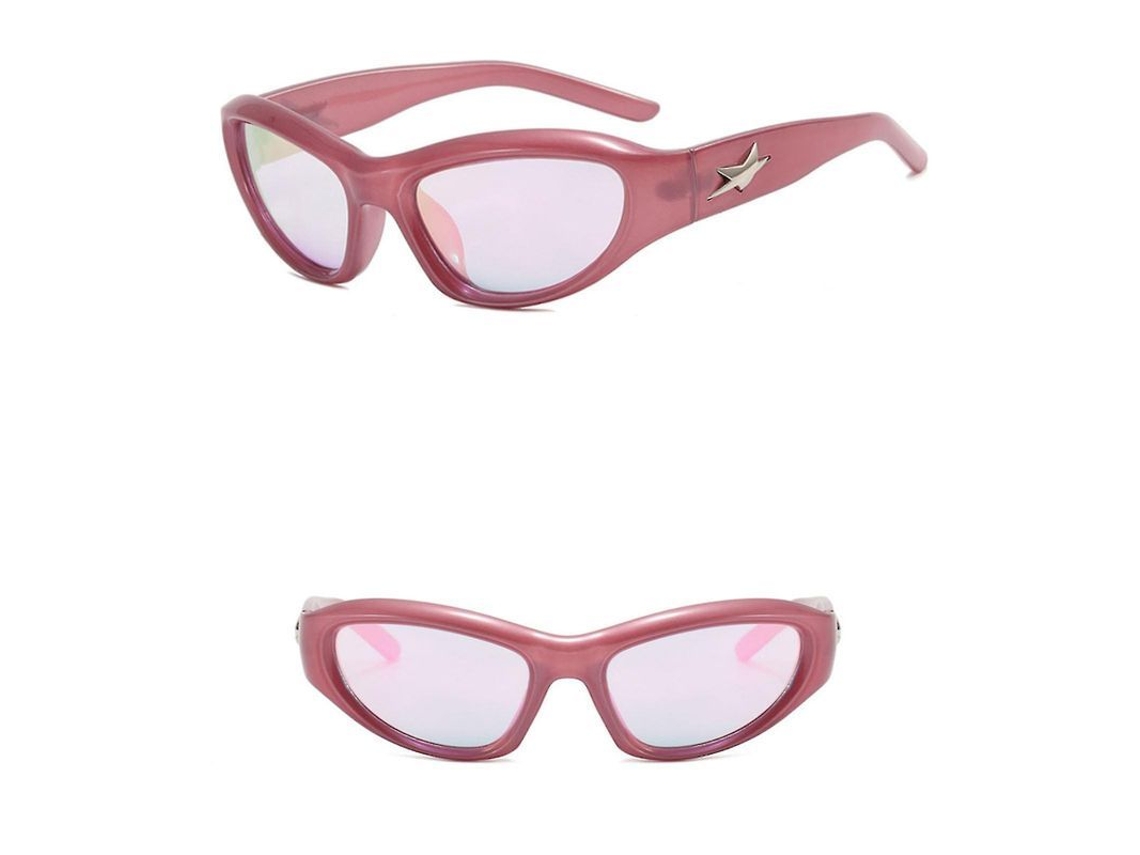 Gafas De Sol Cuadradas Y2k Millennium Spicy Girls Con Protección Uv400 Para Viajes, Vacaciones Y Senderismo.