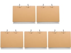 Juego De 5 Calendarios En Blanco Para Armar Tú Mismo, Calendarios De Escritorio Sin Fecha.