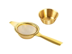 Filtro De Té De Acero Inoxidable Para Té De Hojas Sueltas Con Recipiente Antigoteo, Ideal Para Tazas Pequeñas Y Teteras.