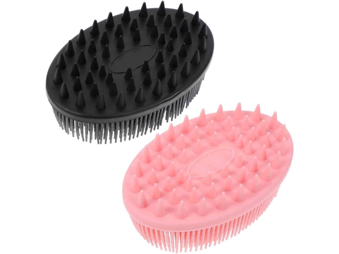 Juego de 2 almohadillas de silicona cómodas para el baño