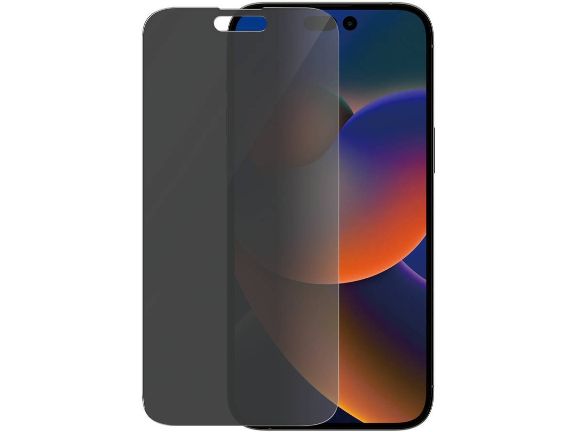 Protector de pantalla de vidrio templado para iPhone 14 Pro Max de 6.7'' PANZERGLASS Privacidad
