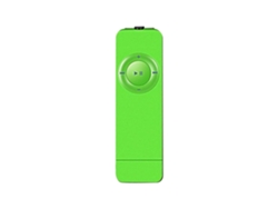 Mini reproductor MP3 portátil, elegante y recargable, con música para el hogar, color verde