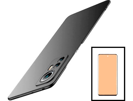 Kit Carcasa + Protector de Pantalla Xiaomi 12X GIFT4ME Negro
