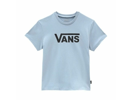 Camiseta de Manga Corta Infantil VANS Flying V Crew Azul (L - Azul)