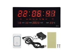 2026 Store-reloj Digital De Pared Led Con Pantalla Clara, Precisión, Silencioso, Enchufable 100-240v, Para Gimnasio Y Salas De Reuniones, Plug Uk