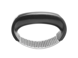 Prensa De Ajos Manual De Acero Inoxidable Con Tapa De Plástico Negro Para Uso En La Cocina - Utensilio De Cocina