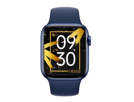 Smartwatch X8 Max Bluetooth Pantalla táctil Monitoreo de la presión arterial Impermeable Fitness Azul