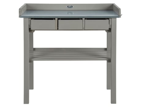 Banco de trabajo de jardín ESSCHERT DESIGN gris CF29G
