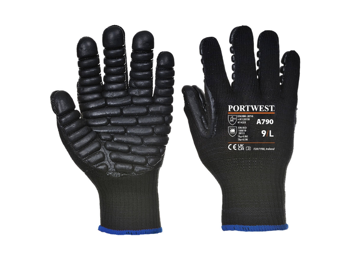 Guante Anti-vibración: Protección Y Confort En El Trabajo Negro / Xl